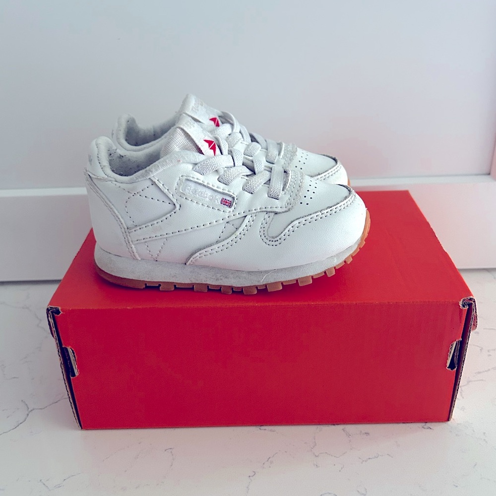 Reebok Classic White Baby Sneakers